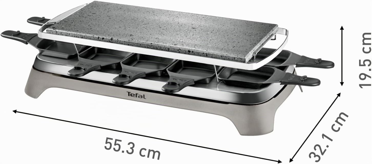 TEFAL - Raclette Inox et Design PR457B12