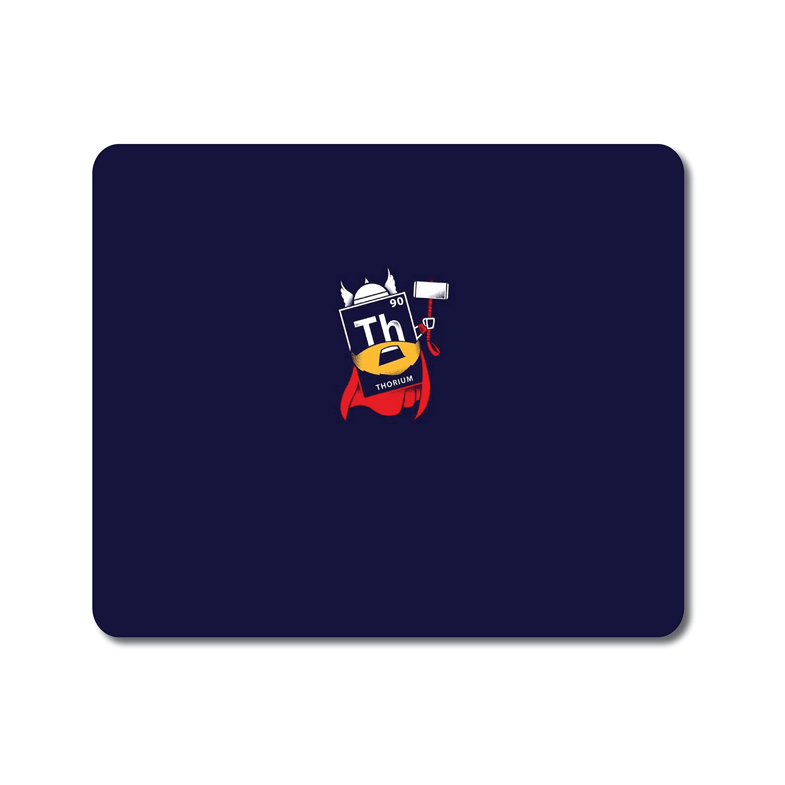 woopme® Superhero Thor Printed Rubber Base Mouse Pad Compatible for Boys Girls Kids Mouse Pads Laptop PC Computer Desktop Smooth Gaming L x H 24 x 20 CMS