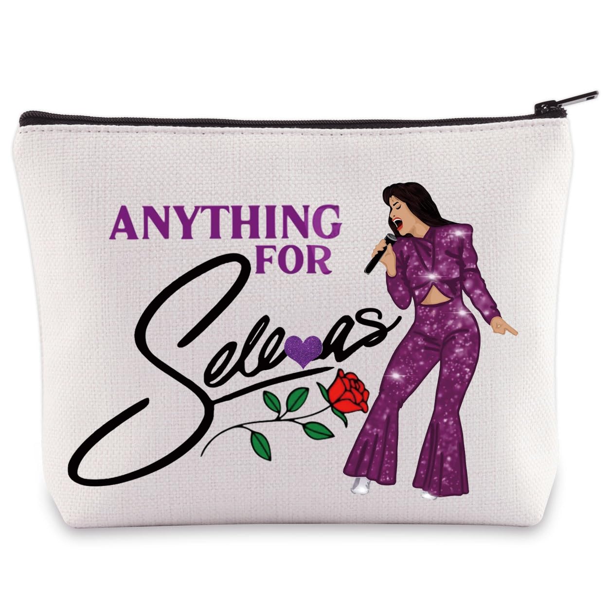 BWWKTOP Music Lover Cosmetic Bag Singer Fans Gift Music Album Gifts Singer Fans Zipper Pouch Bag Singer Merandise (anything for sele)