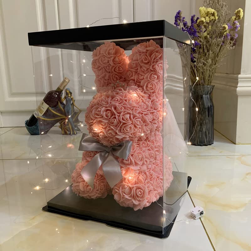 Amazon｜Rabbit ローズ うさぎちゃん造花 枯れない 花 バラ 母の日 