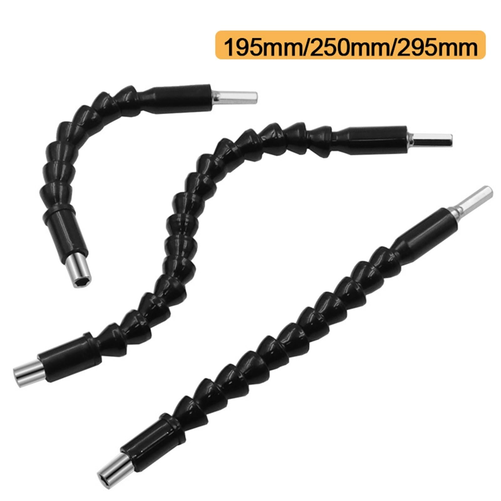 Elastyczne wiertło 1 szt. Elastyczny wałek przedłużający uchwyt na bity śrubokrętowe do wiertarki elektronicznej 195 mm 250 mm 295 mm(250mm)