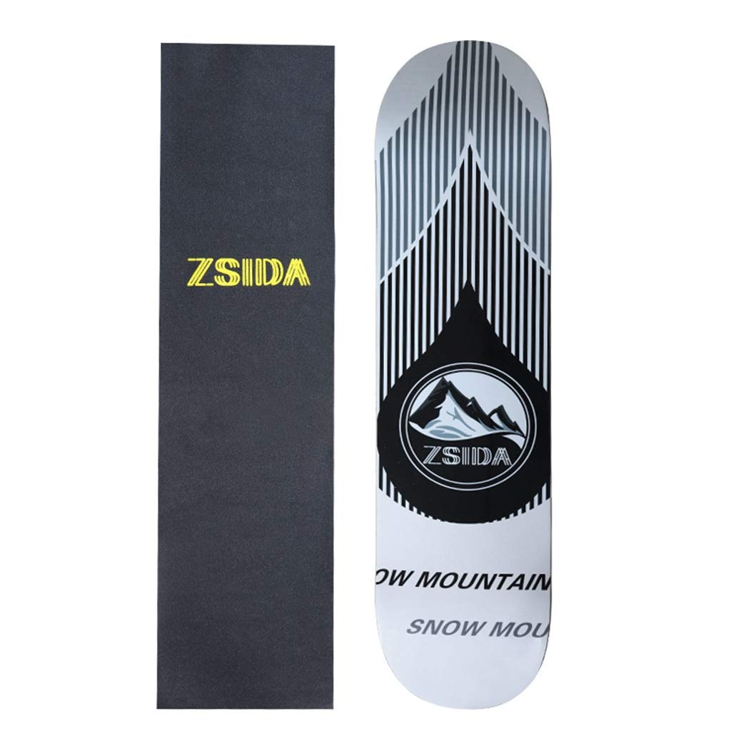 GuanMun Skateboarding, Brush Street Travel Boys and Girls Professional Children Four-wheeled Adult Teen Beginners Double Rocker Maple Skateboard