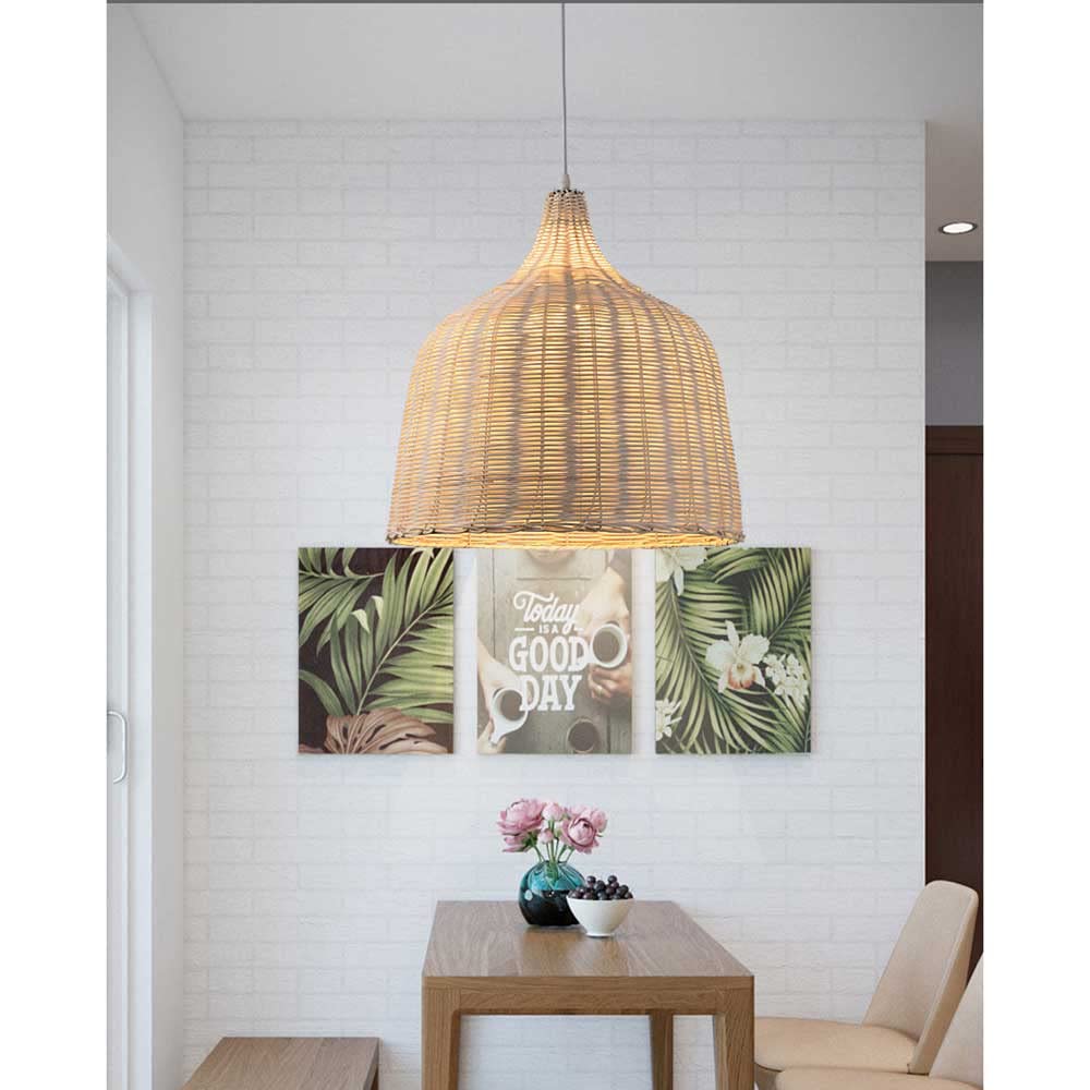 STARZE Handgeweven Bamboe Hanglamp Armatuur Enkele