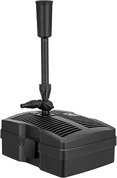 VIVOHOME 530 GPH Submersible Pond Filter Pump Fountain Kits with Sterilizer Suitable for Ponds of 920 Gallons, Water Pump Built In