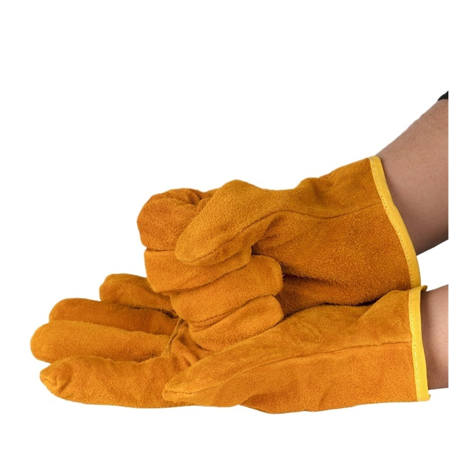 Générique Gants de soudage Courts en Cuir bovin épais 26cm