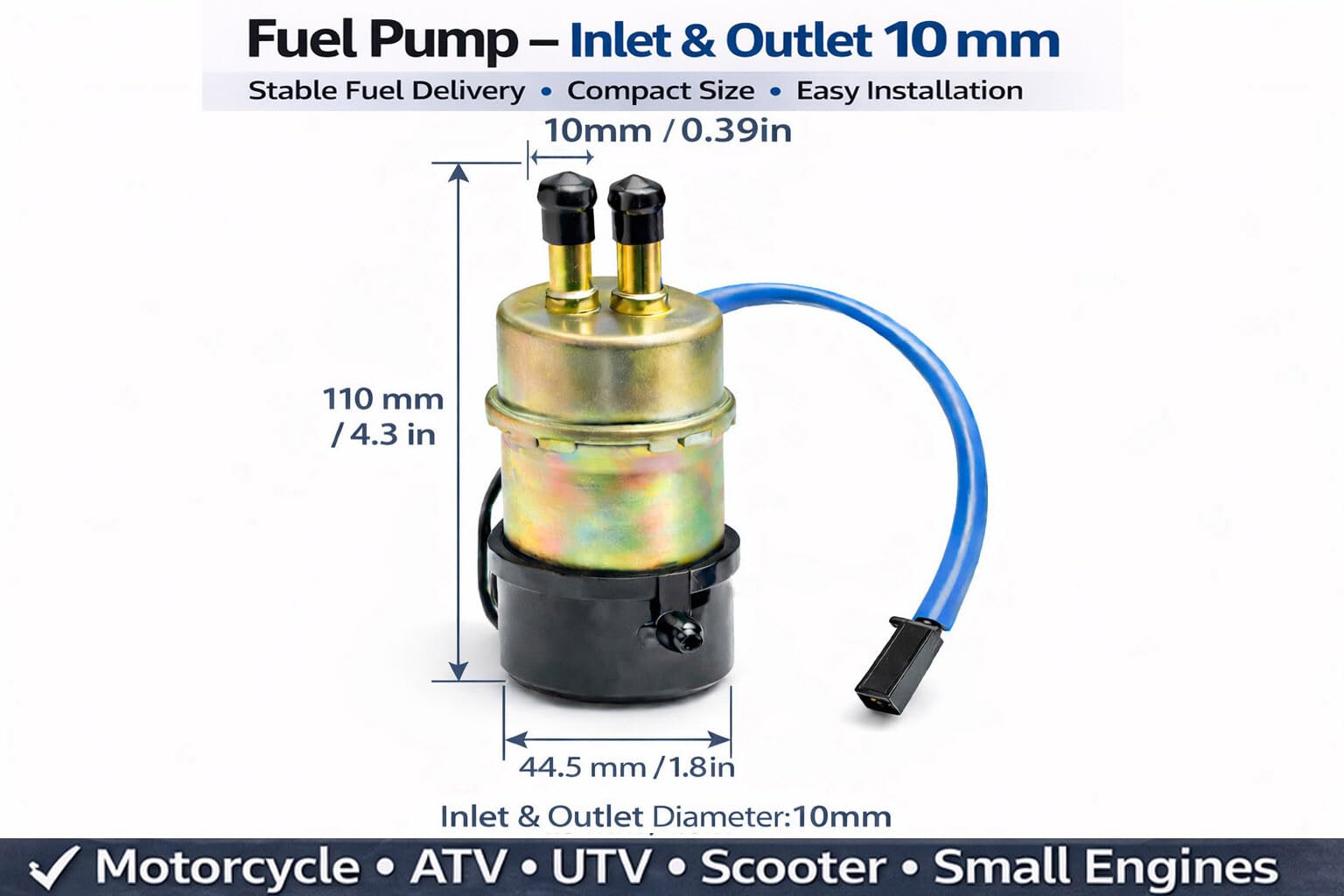 %゜ New OEM Replacement Fuel pumps For Kawasaki Ninja ZX11 ZX1100D