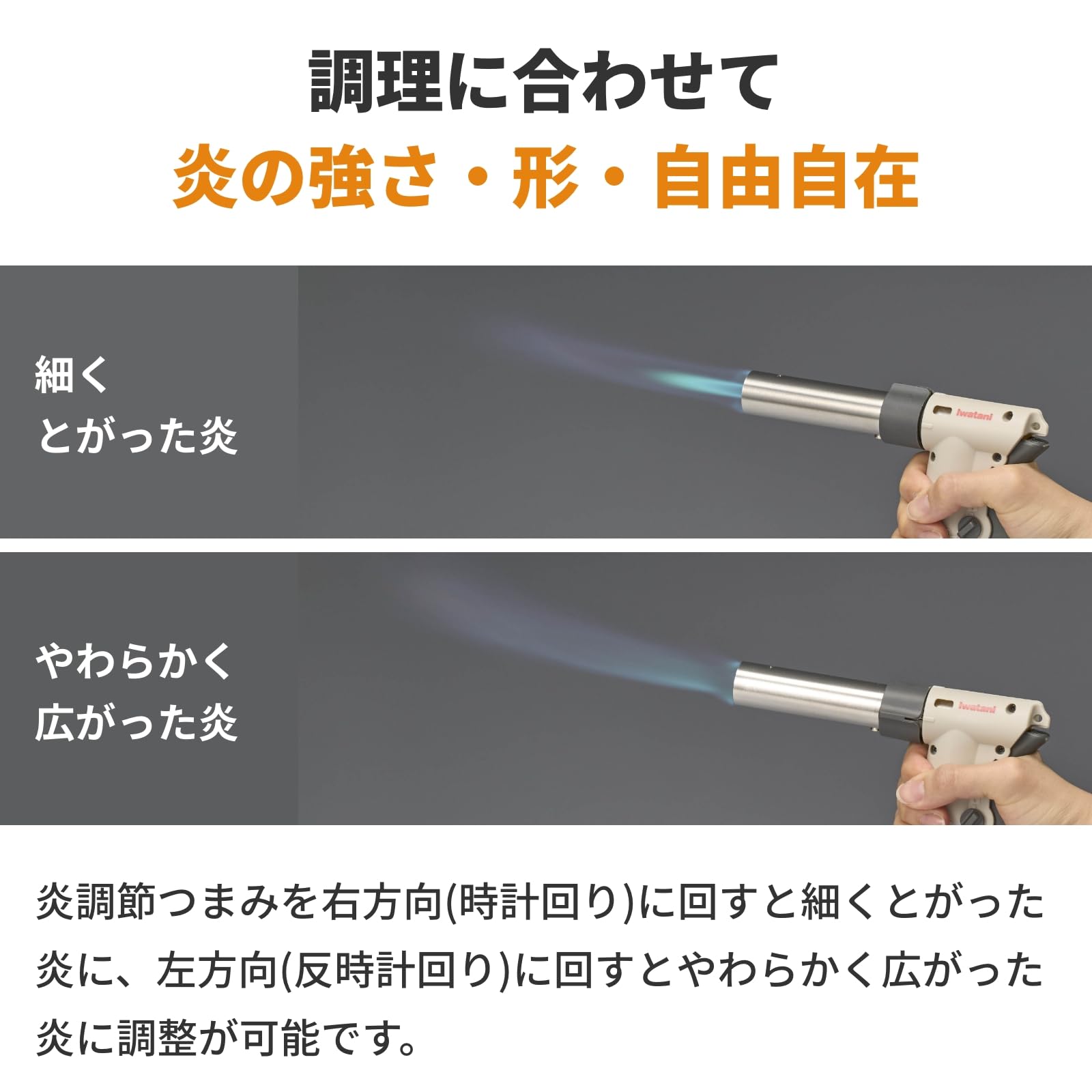 Iwatani CB-TC-CKWHP - Quemador de antorcha de cocina de gas de casete, antorcha Tatsujin II