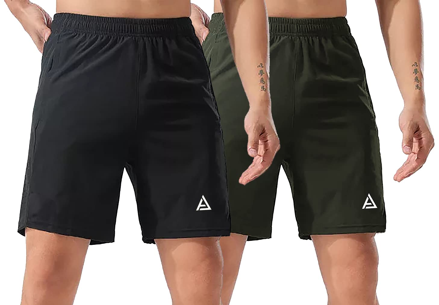 avolt Solid Men Sports Shorts Combo Pack of 2-picture-13