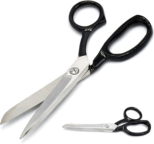 Miniatura 2 de Tijeras de sastre alemanas de alta calidad para corte de tela resistente, tapicería de 14 pulgadas (negro)