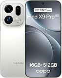 OPPO Find X9 Pro 5G 16+512Go, Smartphone avec IA, Ecran ProXDR 6,78" 120 Hz, Camera Hasselblad 200 MP, 4K Motion, Batterie 7500 mAh, IP69, Silk White - 1