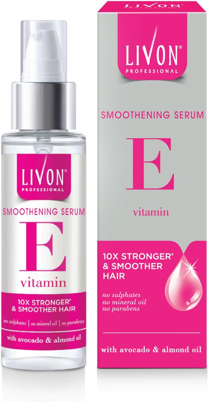 Professional Smoothening Serum for Women & Men | With Vitamin E, Avocado & Almond Oil | For Smoother, Stronger & Frizz-Free Hair | No Paraben, Sulphate or Mineral Oil | All Hair Types | 100ml