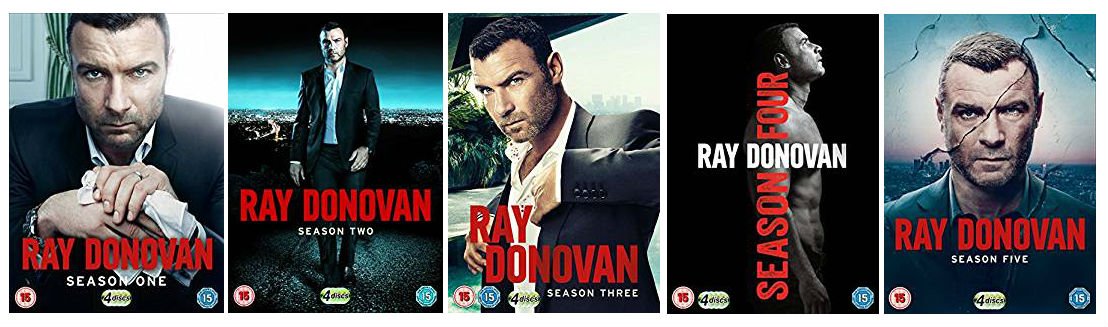 Ray Donovan 1-5 Complete Season 1-5 DVD Collection + Special Features: Los Angeles: The Third Character / Lucha Love Story / Blood and Bruises
