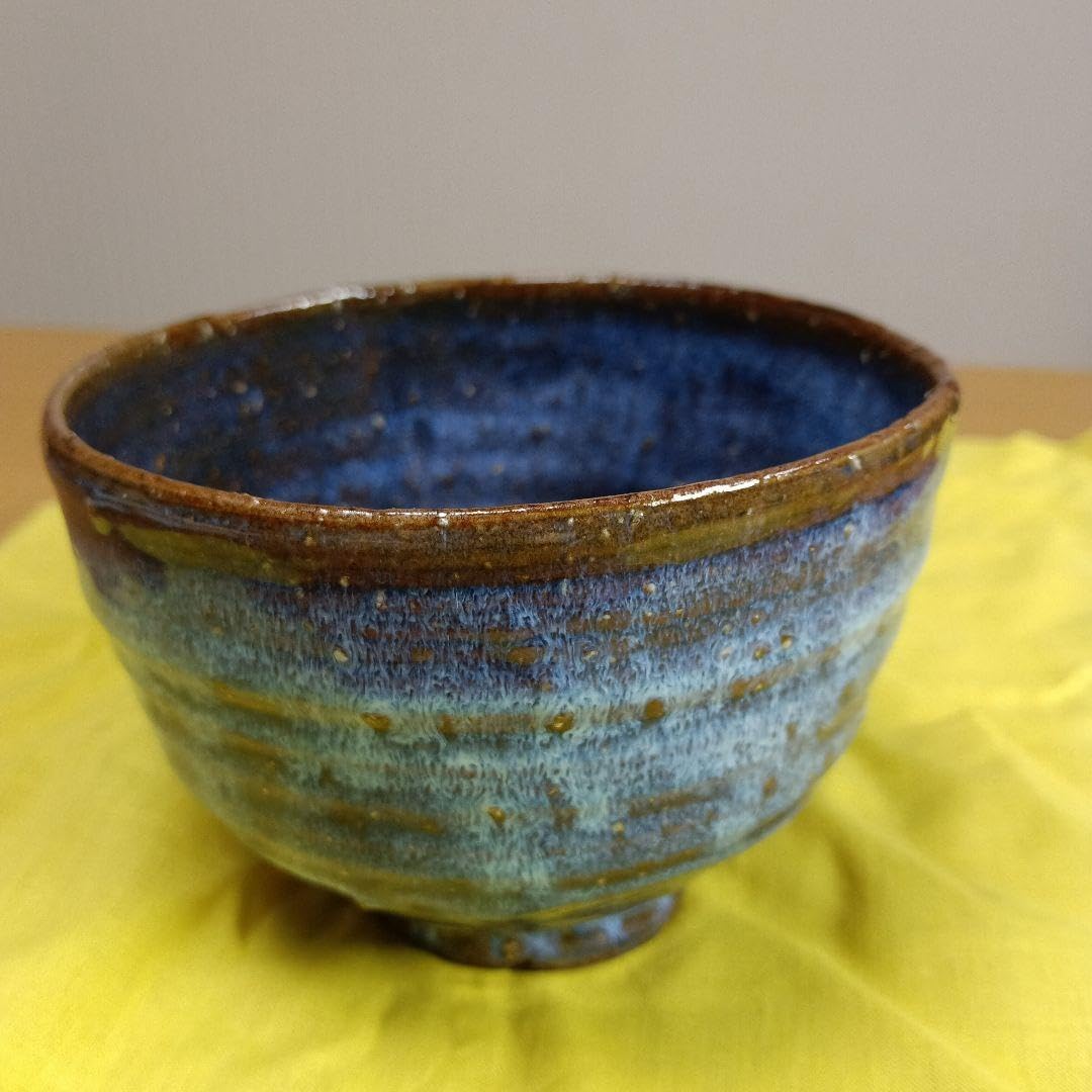 新庄東山焼 抹茶碗 なまこ釉