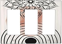 Vista 66 de Farmhouse Coffee Primitive Coffee Bean Kitchen 3 Gang Triple Interruptor de Luz de Palanca Cubierta de Placa de Pared Placa Frontal Eléctrica