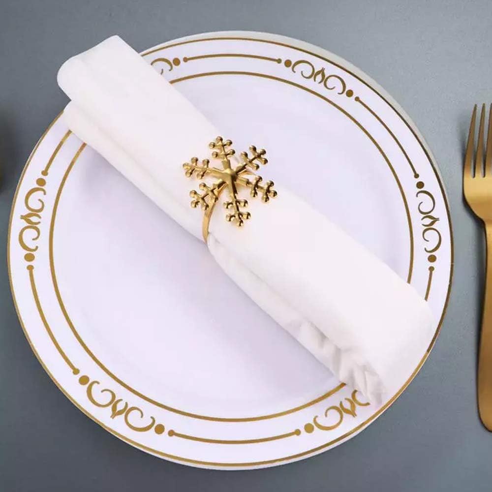 Super Brands VegKey Napkin Rings Snowflake Napkin Rings Set of 6 Napkin Rings for Christmas, Holidays, Thanksgiving, Easter (Gold) Exclusive Discount 90% Price VegKey Napkin Rings Snowflake Napkin Rings Set of 6 Napkin Rings for Christmas, Holidays, Thanksgiving, Easter (Gold)