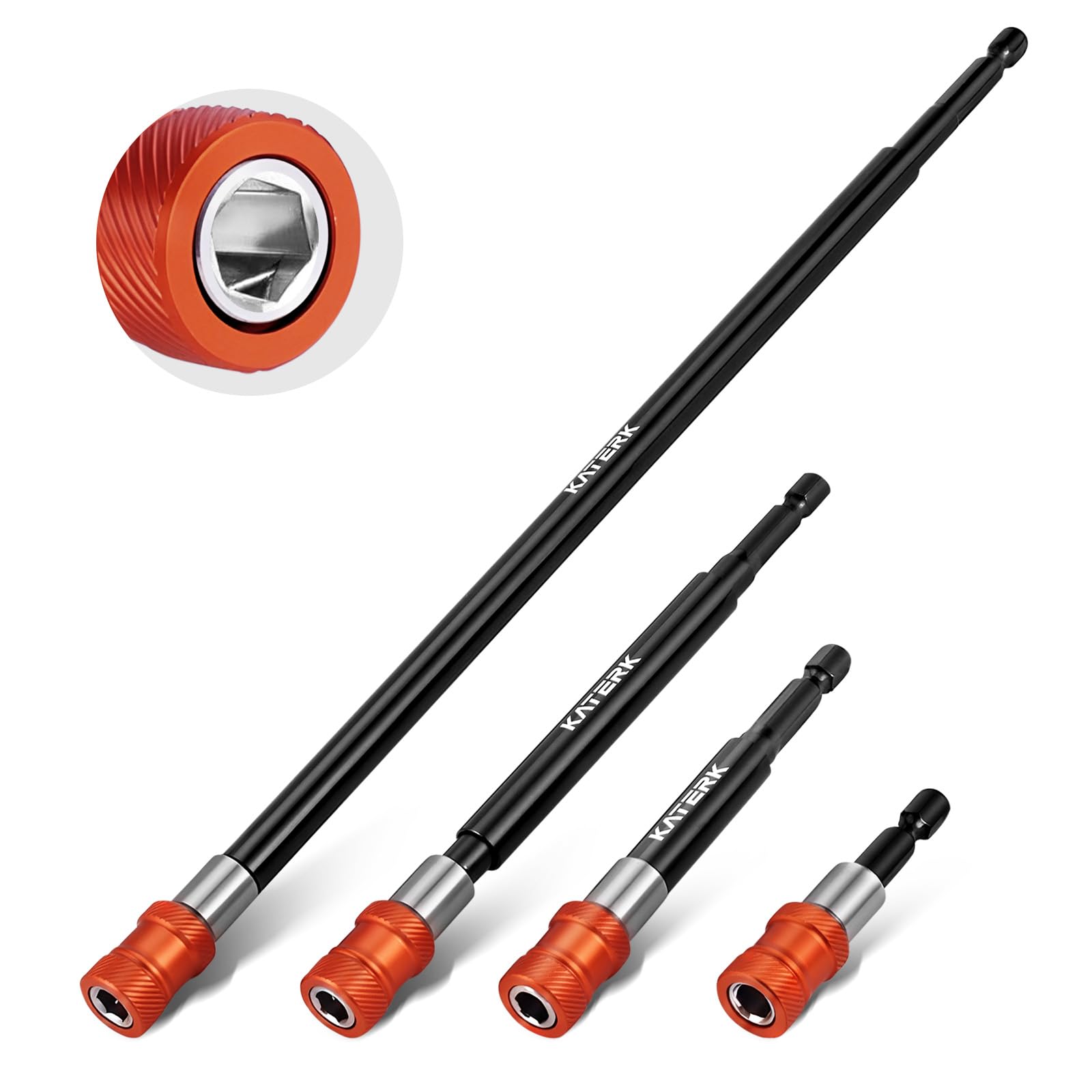 Katerk Drill Bit Extensions - Magnetic Bit Holder Set -1