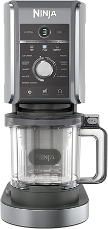 Ninja® CREAMi® Deluxe 11 in 1 Ice Cream and Frozen Maker NC501EU Silver
