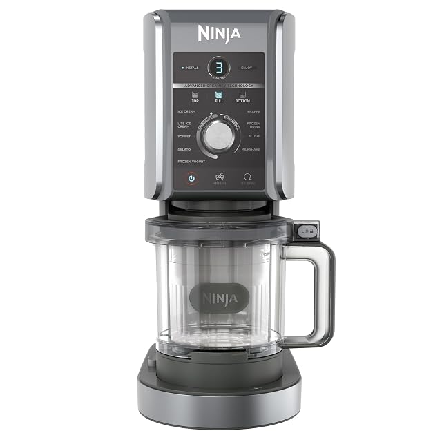 Ninja CREAMi Deluxe 11 in 1 Ice Cream and Frozen Maker NC501EU Silver