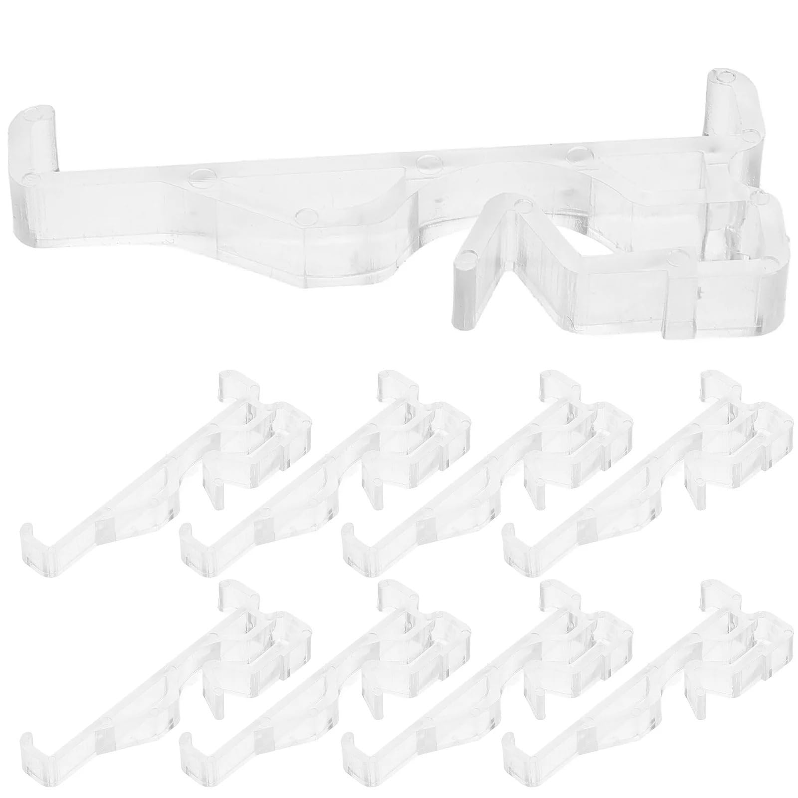 12 Pcs Blind Mounting Bracket Hidden Valance Clips Blinds Hooks Window Holder Replacement Pleated For Door