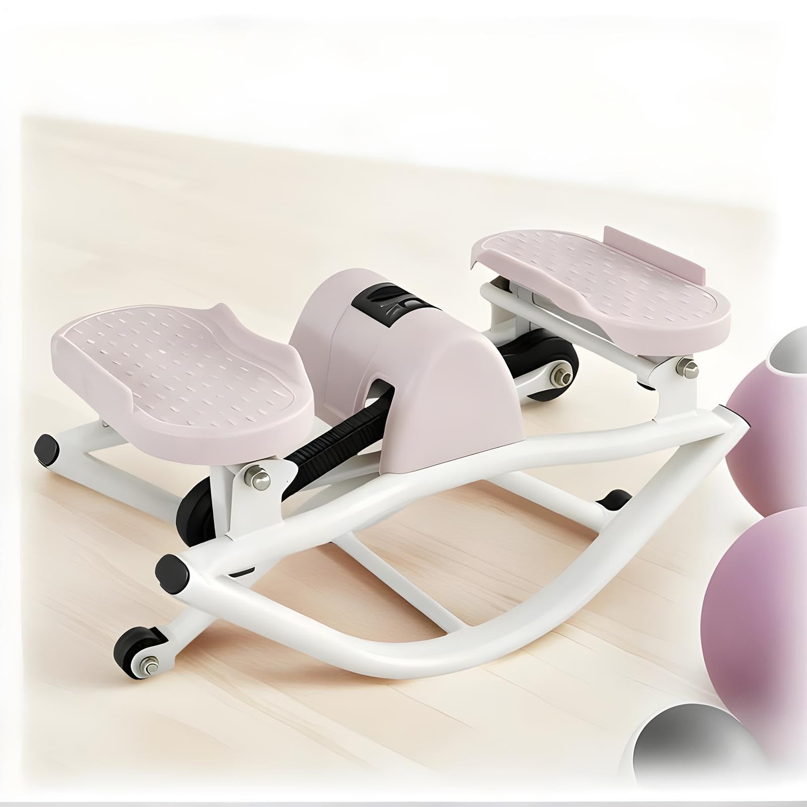 Rock Stepper - Stepper De Entrenamiento De 19.29 Pulgadas | Máquina De Entrenamiento Con Barra De Lado A Lado Para Articulaciones Y Piernas De Las Rodillas | Accesorio De Gimnasio Para Participar