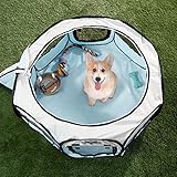 PETMAKER Portable Pop Up Pet Play Pen-Blue, Small