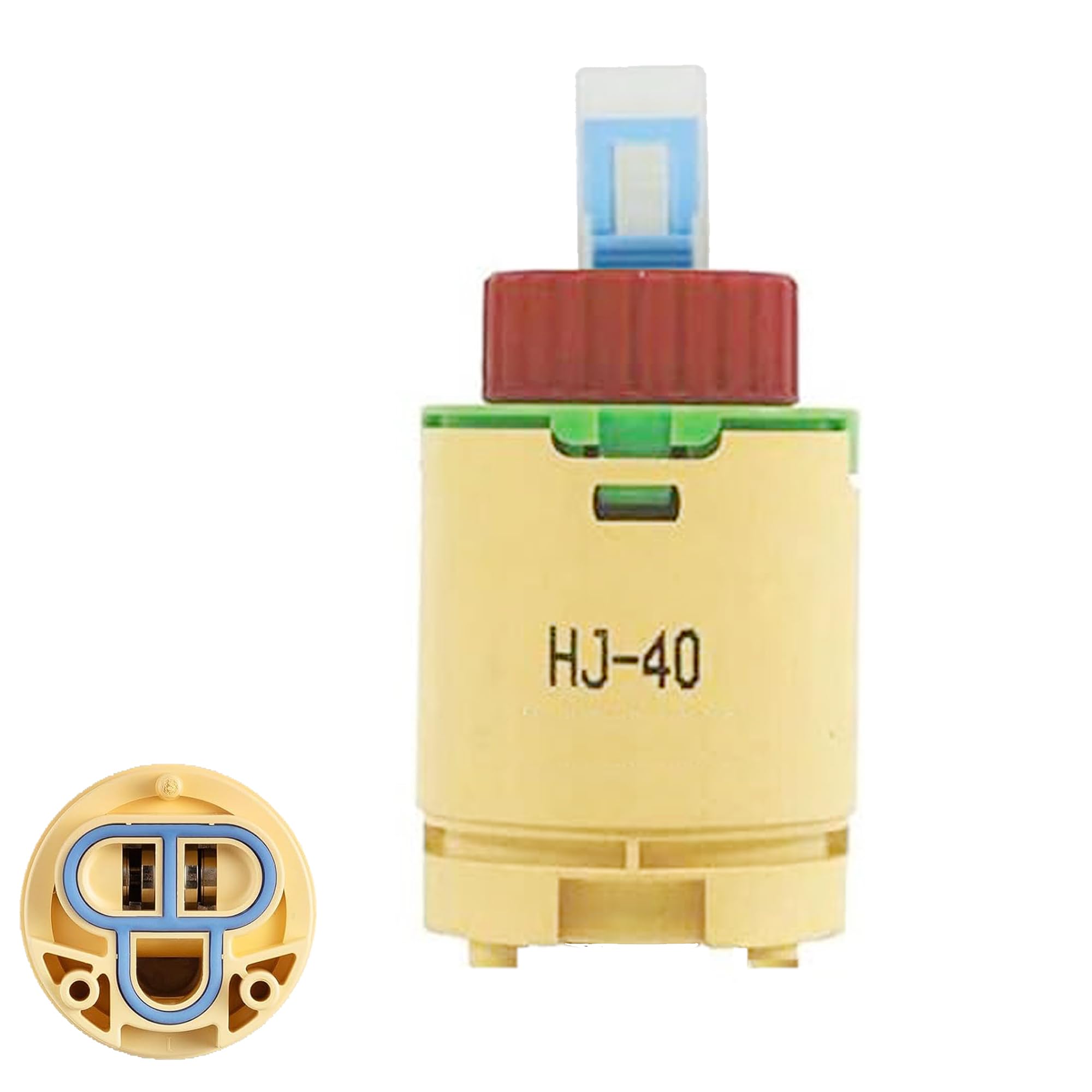HJ-40 JL01GJ Wasserhahnkartuschenersatz – 40 Mm, Kompatibel Mit Vielen Dusch- & Wannenarmaturen, Keramik