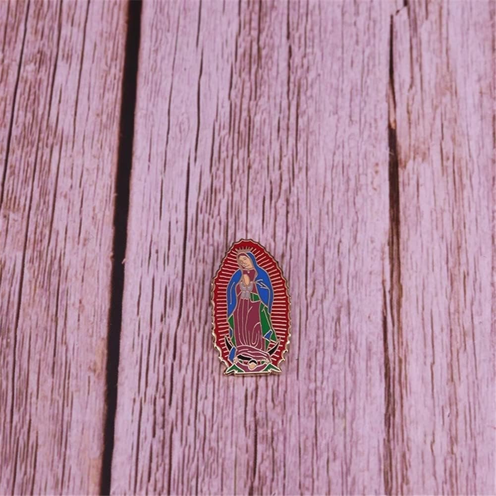 Our Lady of Guadalupe Pin Virgin Mary Brooch Holy Religious Badge a Byzantine Catholics Feast Catholic Gift - Image 6