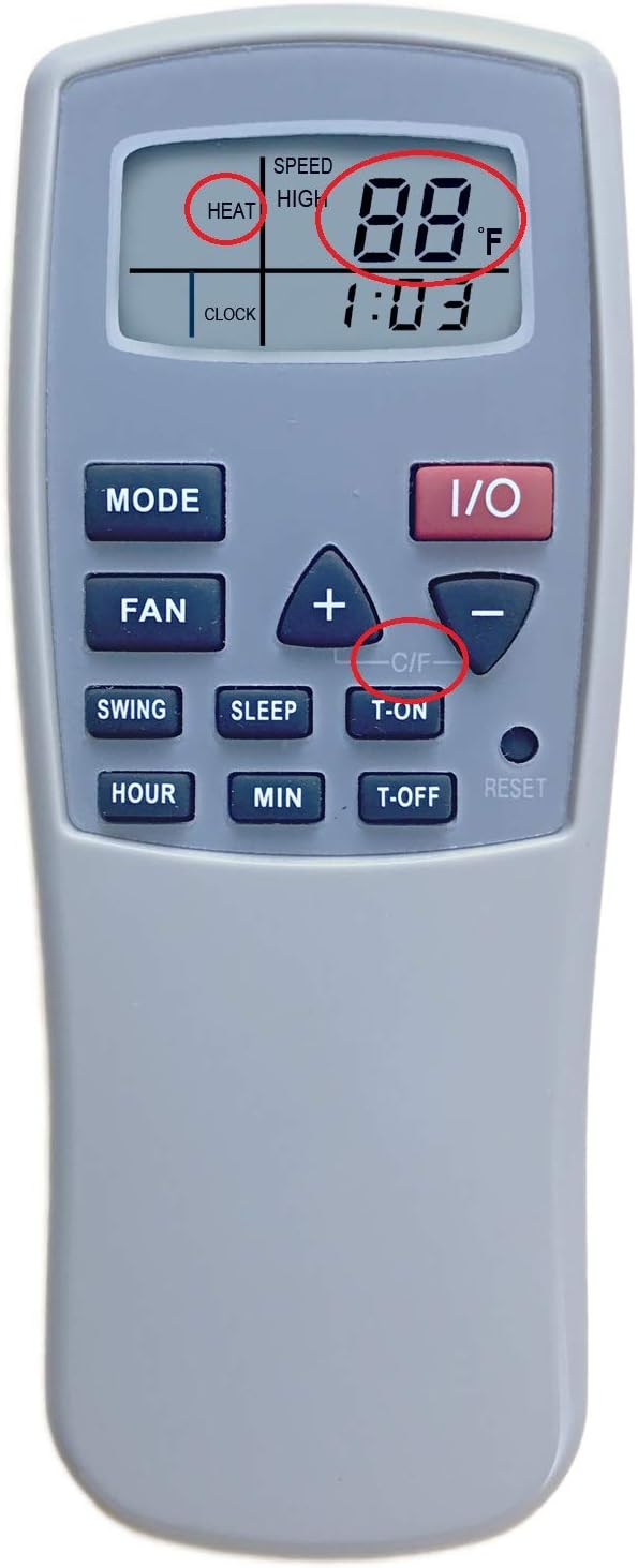 YING RAY Replacement for Danby ARCTICAIRE Air Air Conditioner Remote Control APAC9036 DPAC120068 DPAC10061 DPAC10030 DPAC10071 DPAC9006 DPAC9008