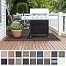 Produktbild Floordirekt Grillmatte Bodenschutz Grillteppich, Grillunterlage, Grillschutzmatte für Gasgrill & Holzkohlegrill für Outdoor und Garten - Schwer entflammbar 90 x 120 cm Modena