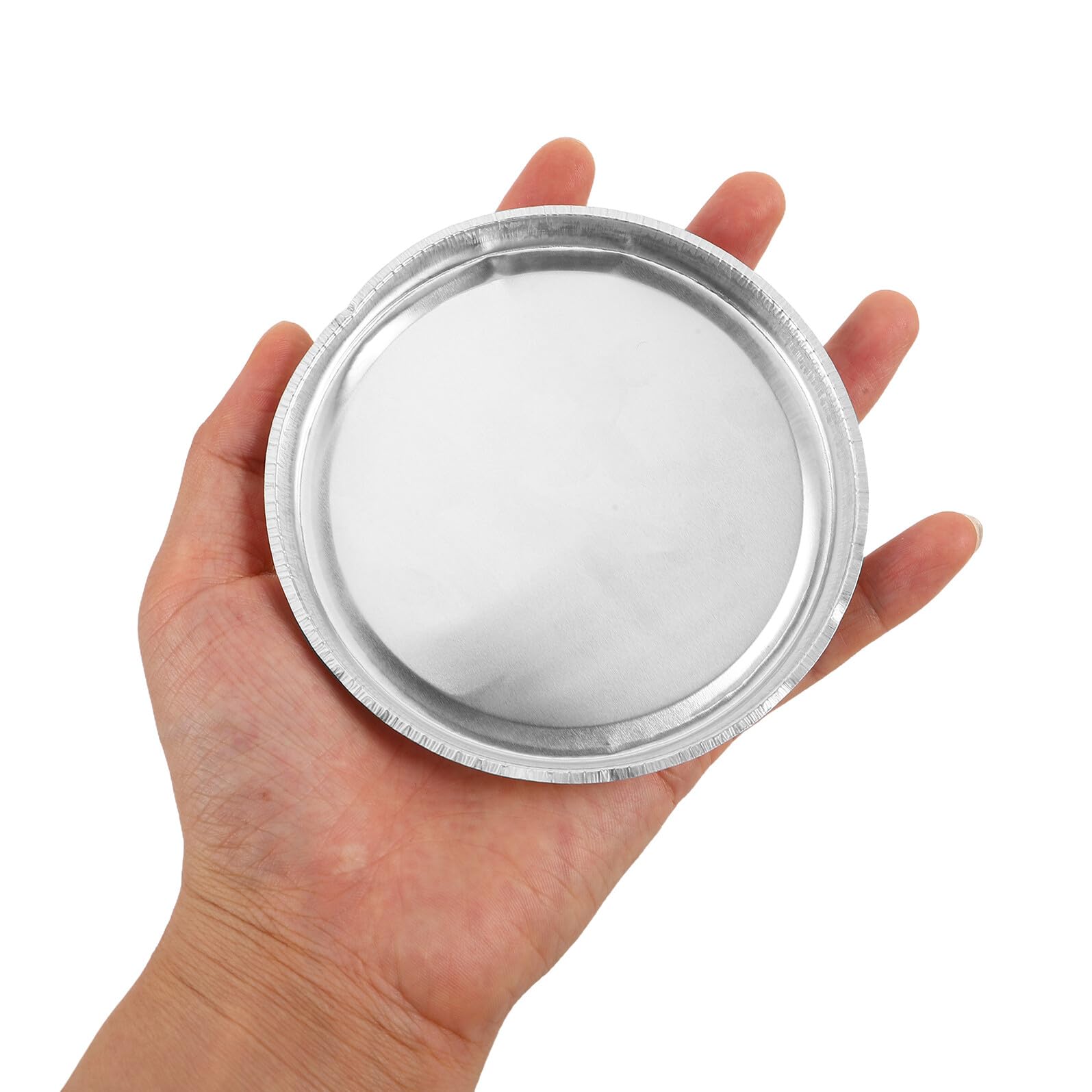 HEMOTON 10 Pièces Plateaux de Pesée en Aluminium 90 Mm, Coupelles Légères pour Analyseur D’humidité, Bacs D’échantillonnage Laboratoire Chimique et Agroalimentaire, Surface Lisse