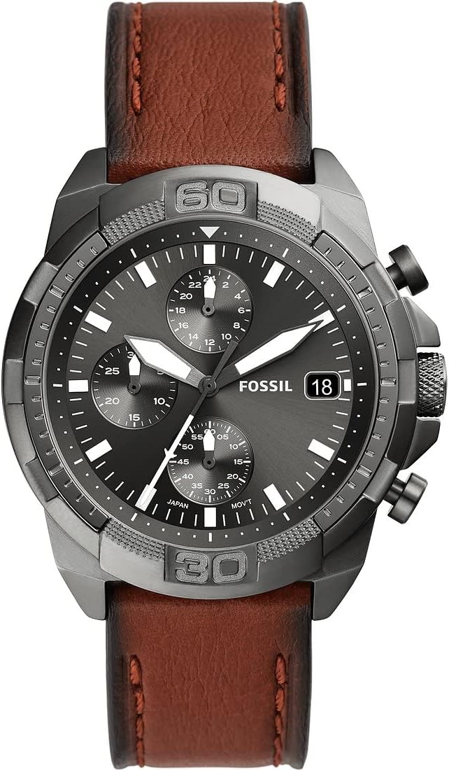 Fossil Chronograph Herrenuhr Fossil Lederarmband Mens Watches