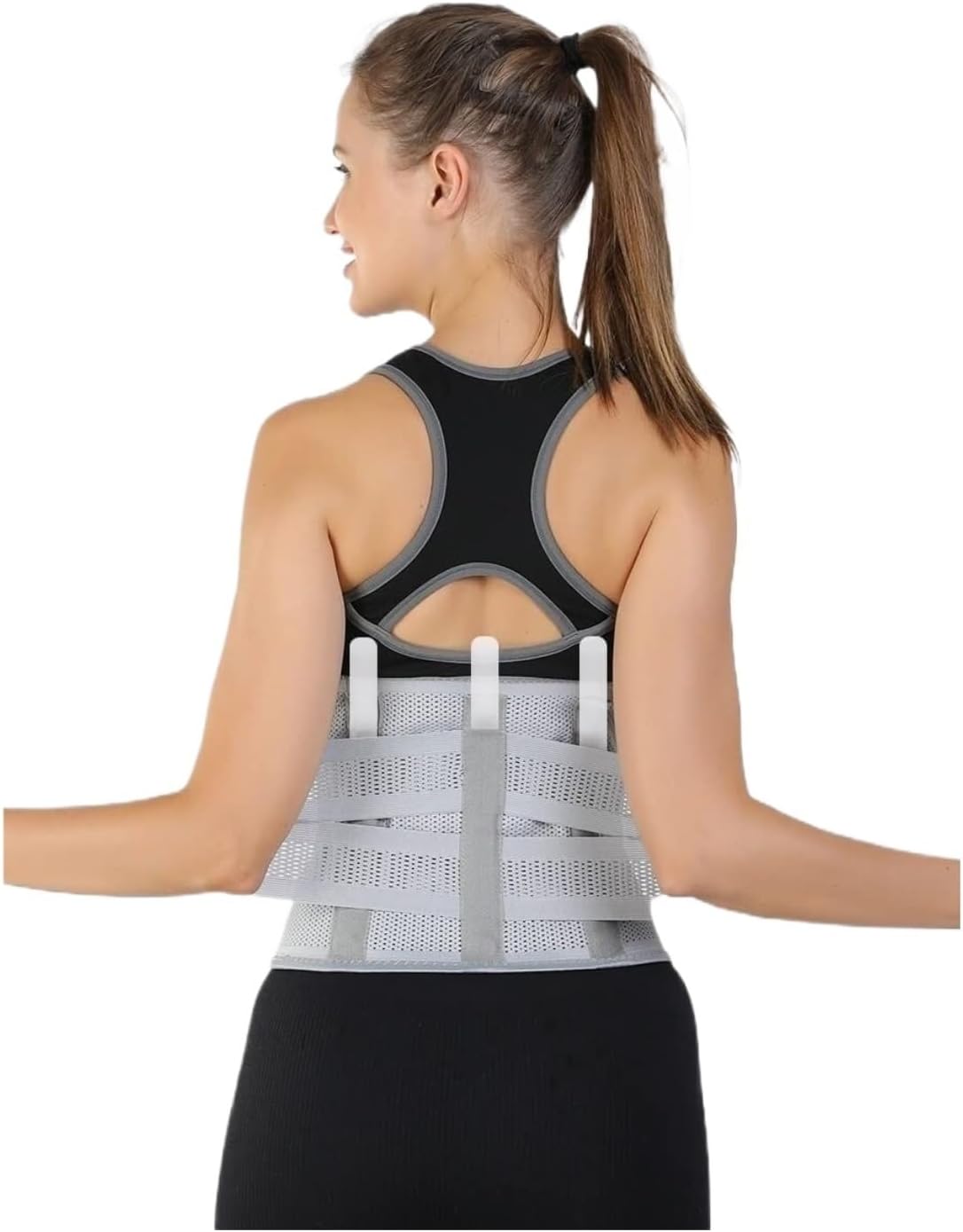 Back Support Waist Trainer Belt Posture Correction Lower Back Support Breathable Lumbar Back Brace Support Belt