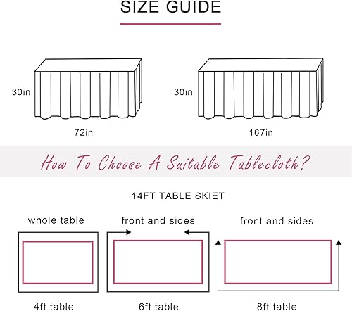 Miniatura 13 de Falda de mesa de 6 pies, mantel de arcoíris, tutú de unicornio, falda de mesa para mesa rectangular, decoración de fiesta de cumpleaños