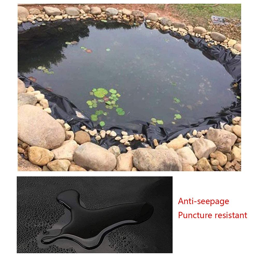 Rivestimento per laghetto in gomma ad alte prestazioni, 3 x 3 m e 4 x 4 m, resistente, per giardini acquatici, fontane e piante acquatiche, ideale per laghetti da cortile (dimensioni: 3 x 7 m)