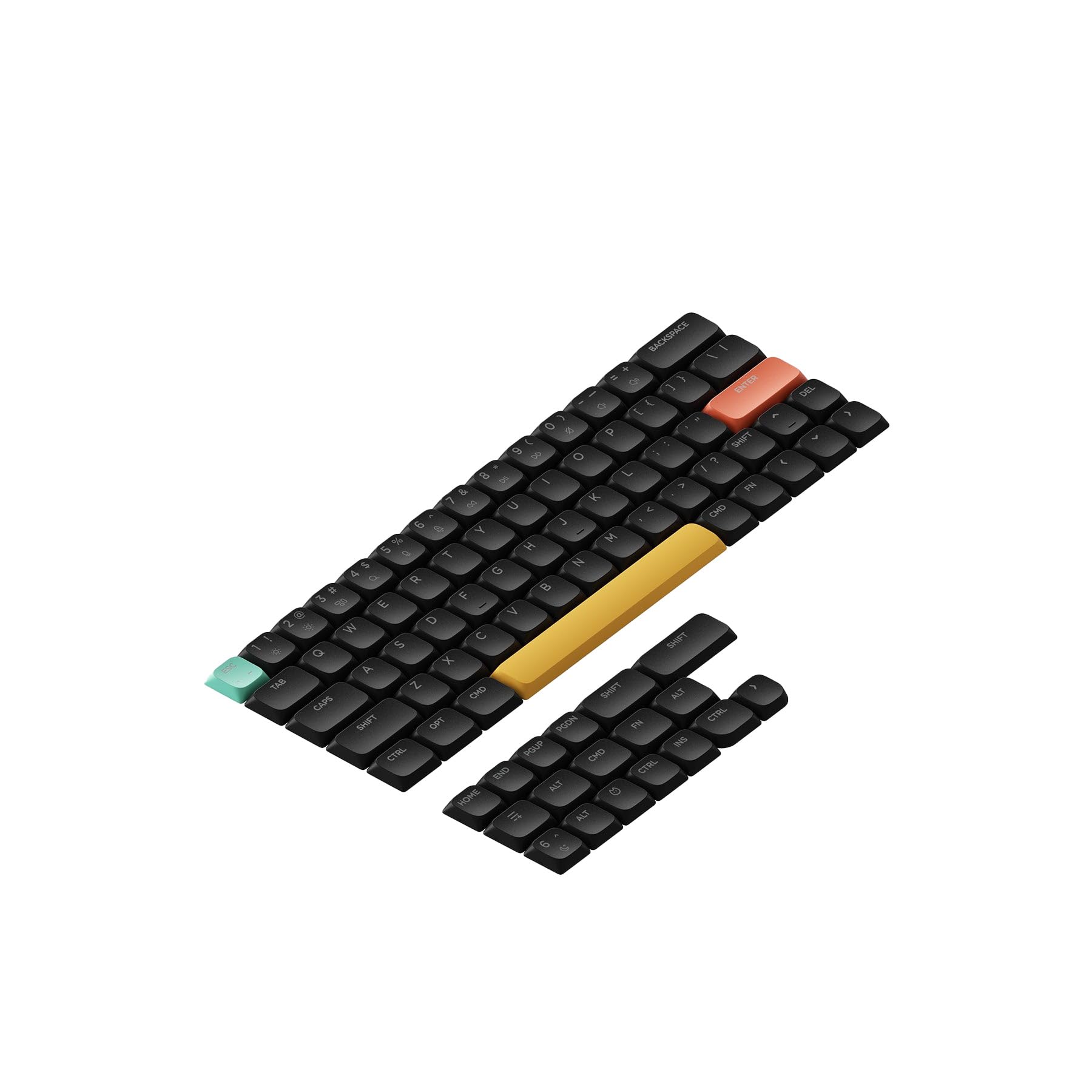 nuphy NSA Shine-Through ABS Keycaps, Keycaps for Air 60 V2 Low 