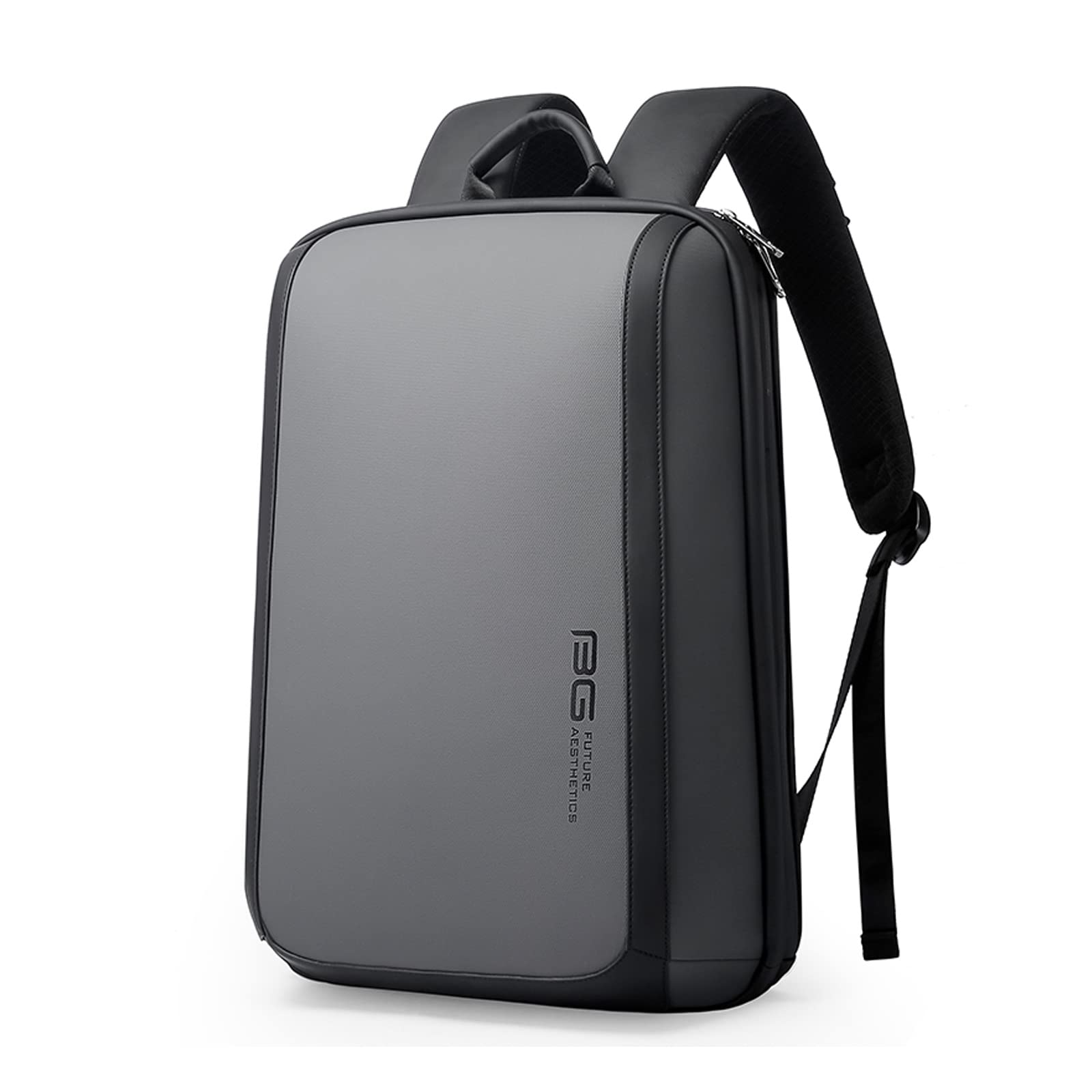 FANDARE Zaino Ufficio Uomo Porta PC 15.6 Pollici, Zainetto Scuola da Donna, Borsa Daypacks Stile Auto Sportive per Business Viaggio Lavoro, Impermeabile Grigio