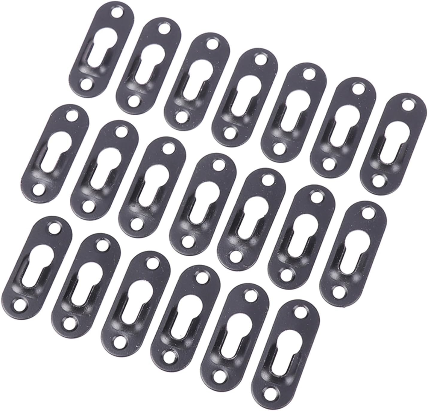 20PCS Household Picture Hangers 44mmX16mm Metal Keyhole Hanger Fasteners for Picture Photo Frame Furnniture Cabinet Accessories ( Color : BK ), 10607675379