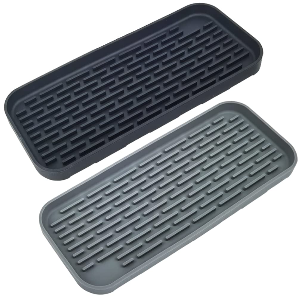 Tappetino Antigoccia In Silicone Per Cucina | 44x20 Cm, Nero, Resistente Al Calore, Lavabile - Foto 7