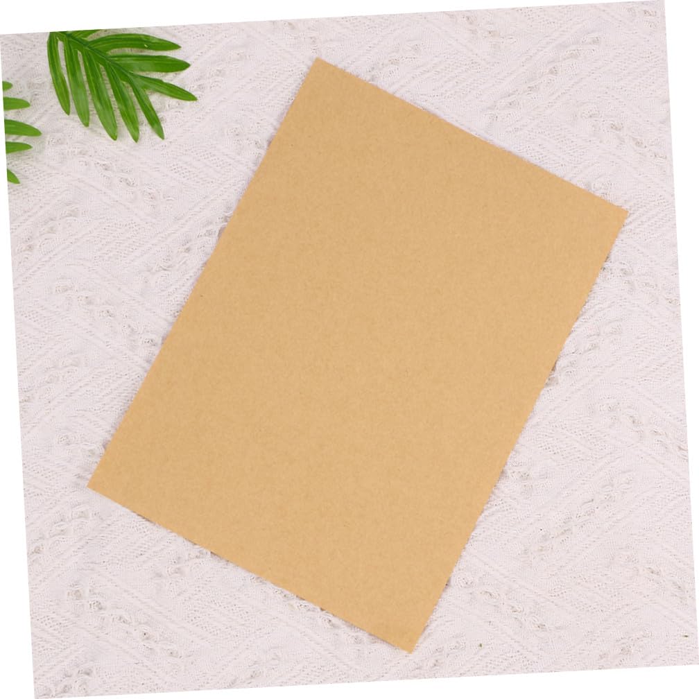 COLLBATH 100feuilles Papier Kraft Pour Emballage Pliage Et Impression Unies De Couleur Marron Traditionnelle