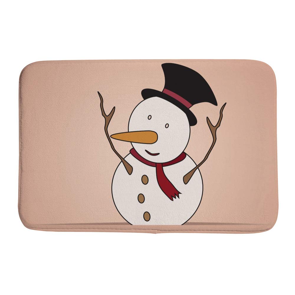 Tapis d'entrée en polyester de qualité supérieure au design pingouin raffiné
