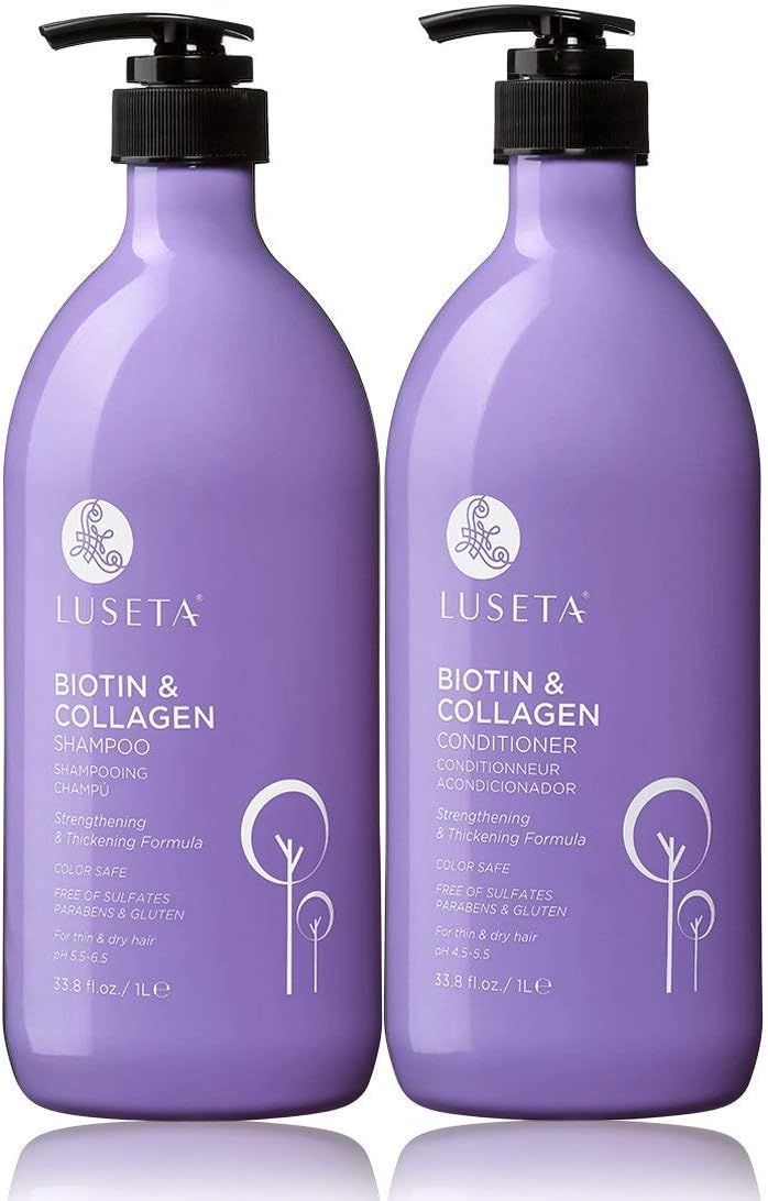 Luseta Biotin & Collagen Shampoo & Conditioner Set 2 x 33.8oz