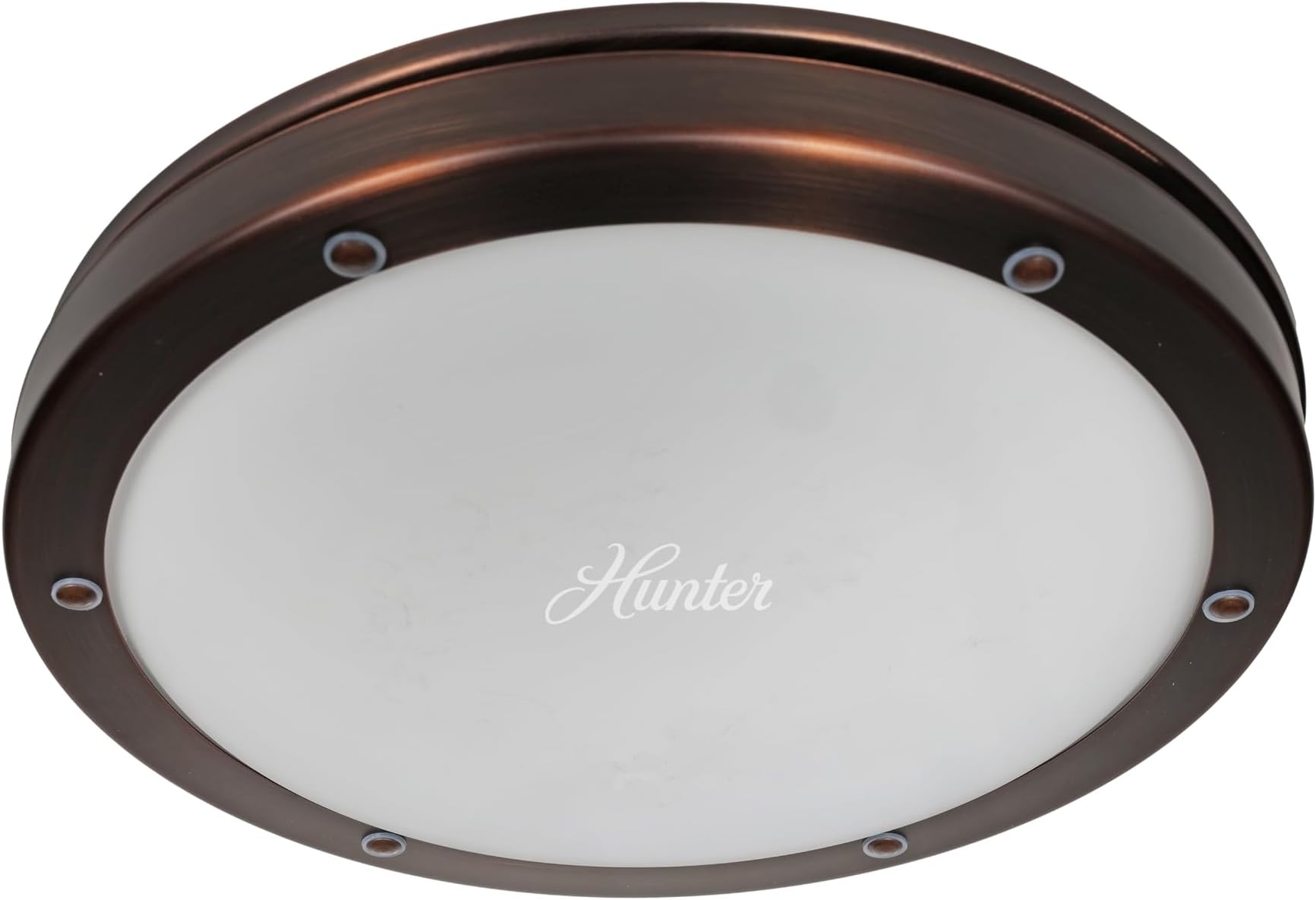 Hunter Oasis 80 CFM 浴室排気ファン - ハンターシーリングファン ライトとナイトライト付き – インペリアルブロンズ