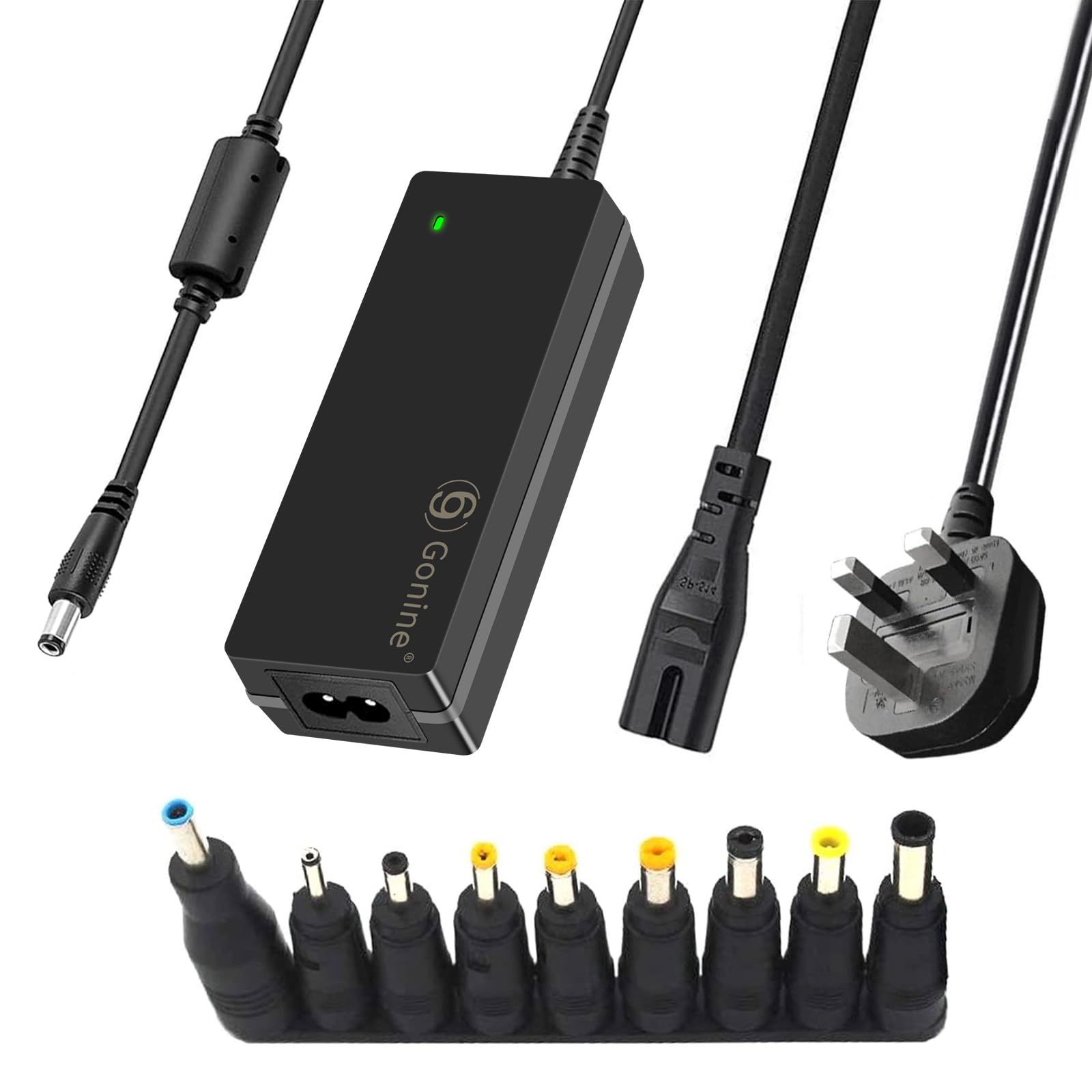 Gonine 19V 3.42A Laptop Charger, 19 Volt 3.42A 3.15A 2.37A 2.1A 1.75A Power Supply Adapter for HP Acer Samsung Fujitsu Lenovo Asus Gateway IBM Sony LG TV Monitors