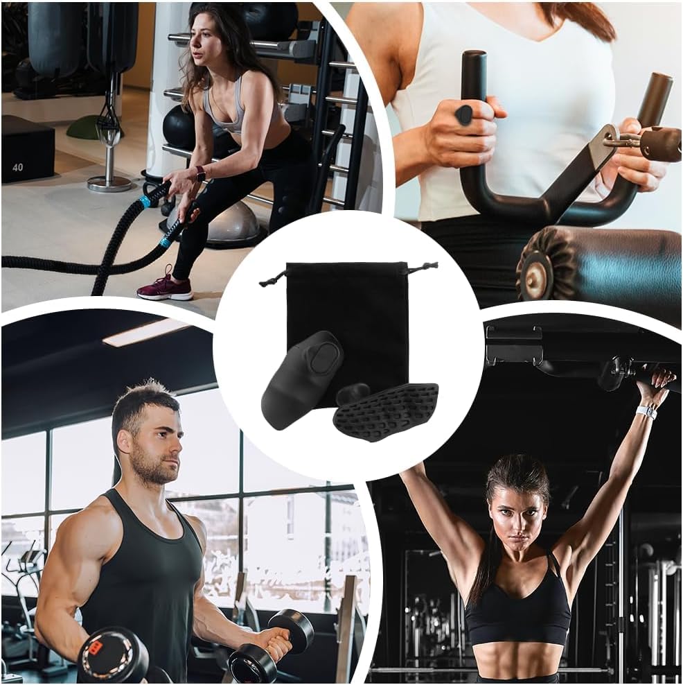 Image of Gym Grips Weight Lifting Grips, Ergonomics Workout Rubber Fingerless Anti-Slip Rypt Grip Hand Protector Gloves for Exercise, Weight Lifting, Dumbbell