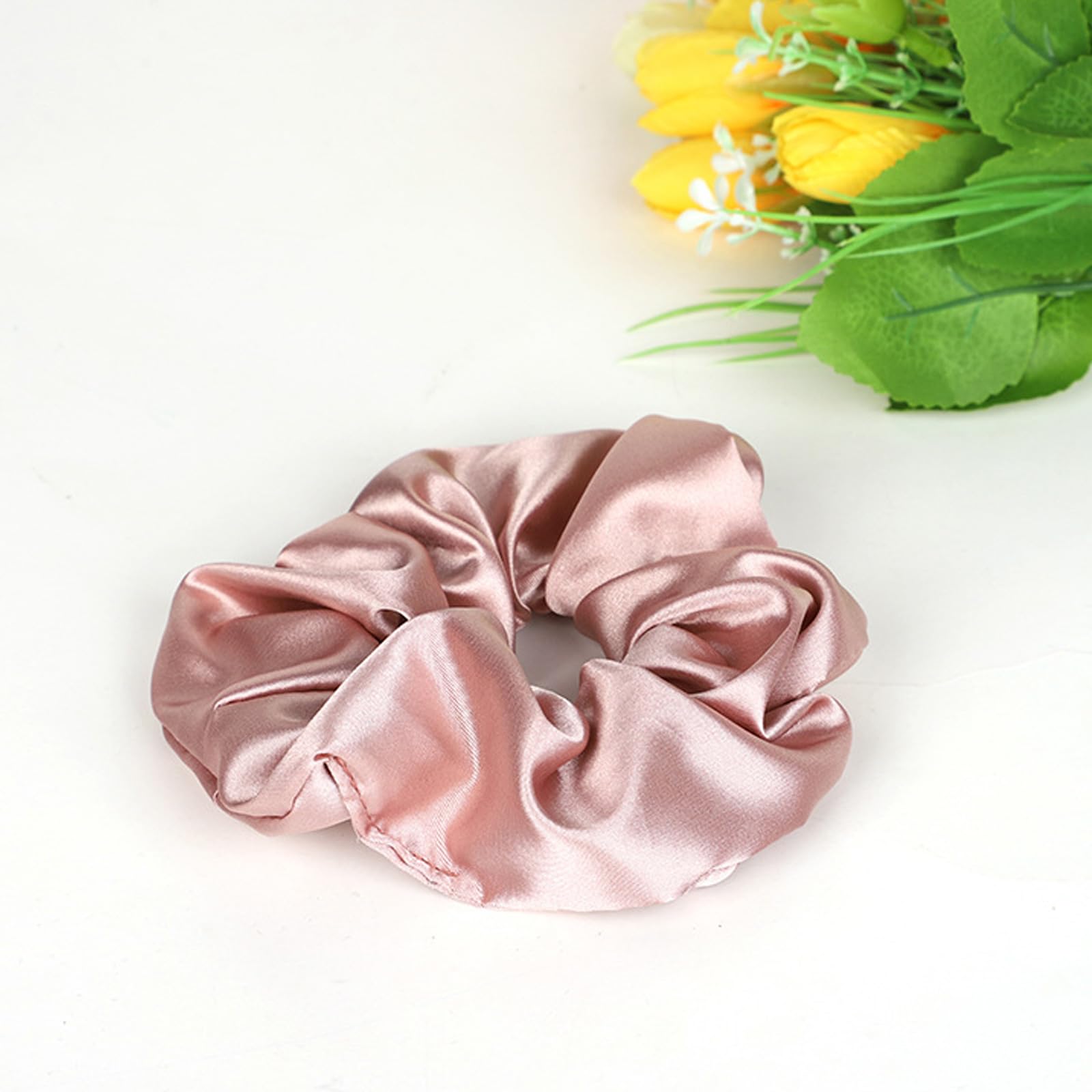 3 Pcs Scrunchies for Hair Ties Red Hair Bands Elastic Ponytail Holders, Hair Ties No Damage, Satin Scrunchies - Image 2