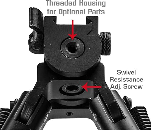 Miniatura 4 de Lion Gears scout-pod táctico Bipod con cubierta de montaje Quick Release pivoting y giro sp-sl07