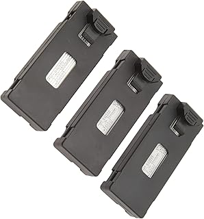 RiToEasysports 3pcs RC Aircraft Lithium Battery Kit, RC Drone Lithium Battery for E88 E88Pro LS E525 E525Pro (1800mah)