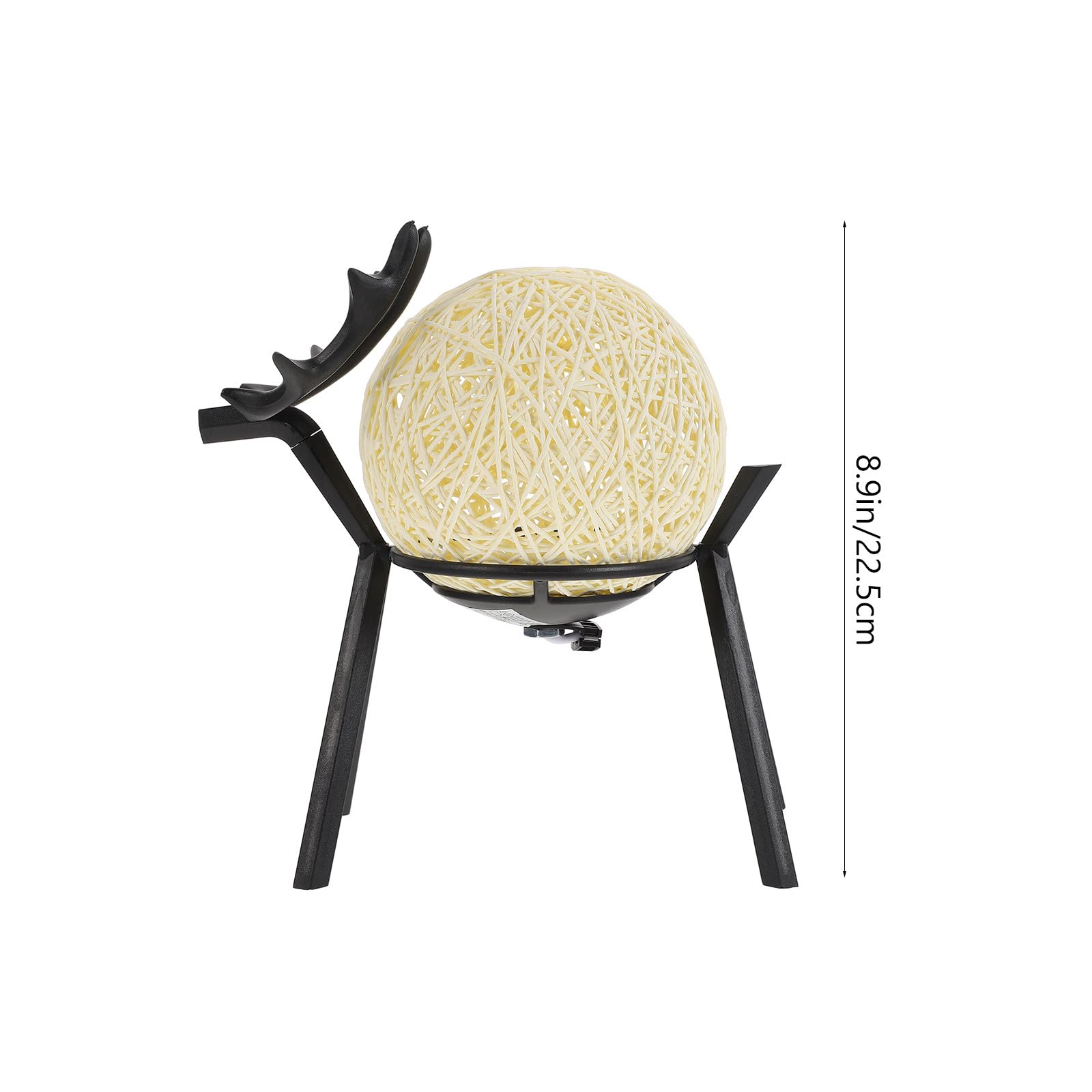 Homoyoyo Lampada da Tavolo LED USB Luce Notturna a Sfera di Rattan Regolabile Decorazione Luminosa per Camera da Letto e Soggiorno Luce Notturna Creativa per Ambienti Domestici