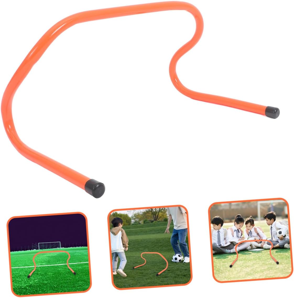 SOLUSTRE 4pcs Agility Hurdles 15cm Plastic Speed Hurdles Training Equipment for Soccer Football Youth Track Field Obstacle Course