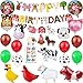 Produktbild Finypa Bauernhof Tier Partydekorationen Scheunenhof Folienballons und Cupcake Topper (Entenhuhn Kuh Schaf Schwein Esel) Geburtstag Spielzeuge Party Luftballons Dekoration Mädchen Junge